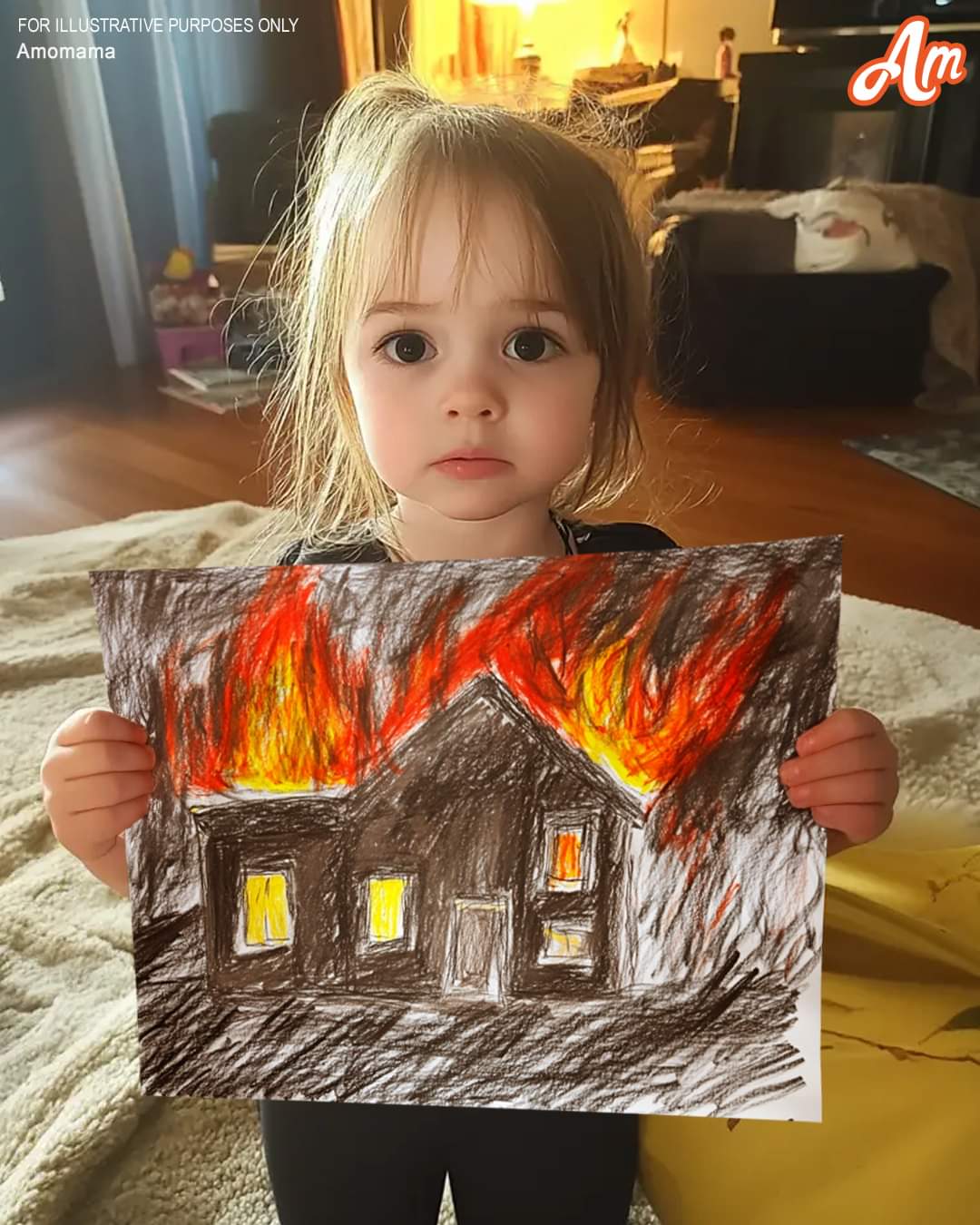 My 4-Year-Old Daughter Started Drawing Dark Pictures after Accidentally Discovering Her Dad's Secret